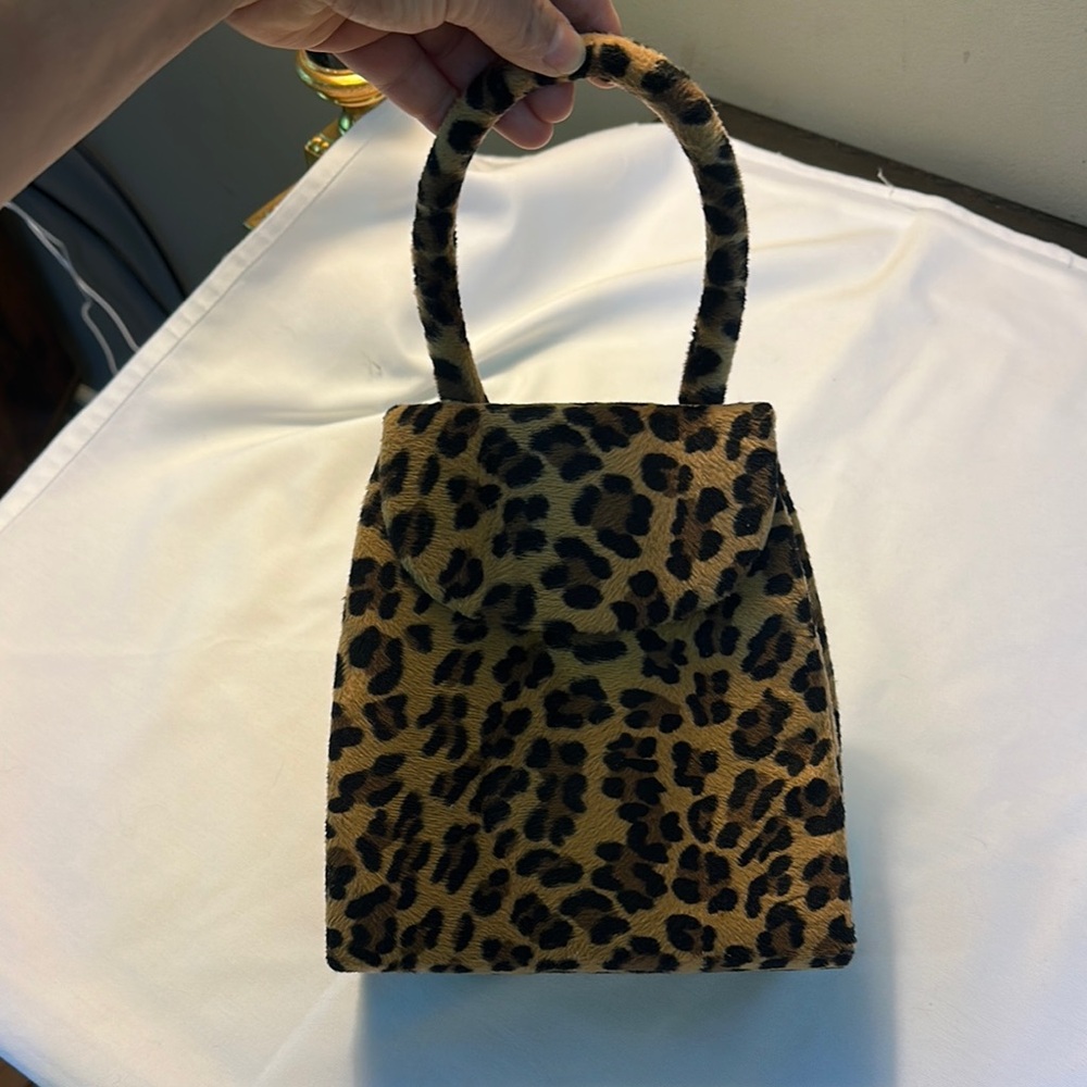 Vintage Leopard Print Handbag